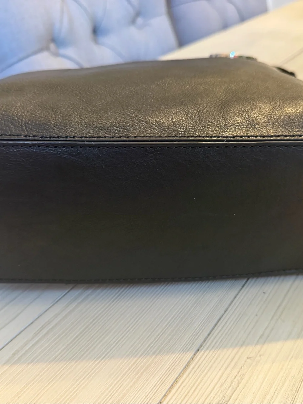 Michael Kors Black Leather Brookville Hobo Shoulder Bag